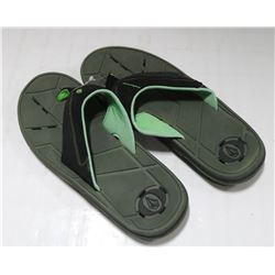 VOLCOM MENS GREEN/BLACK THONG SANDALS