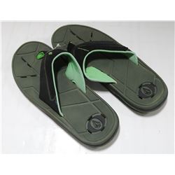 VOLCOM MENS GREEN/BLACK THONG SANDALS