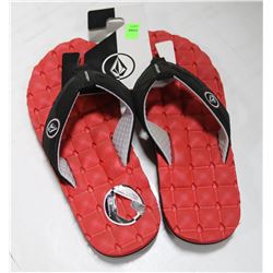 VOLCOM RECLINER MENS SQUISH THIS BLACK/RED/WHITE