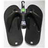 Image 1 : DC MENS BLACK/WHITE/GREY THONG SANDALS