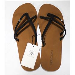 VOLCOM WHITE THRILLS WOMENS THONG SANDALS