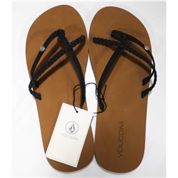 VOLCOM WHITE THRILLS WOMENS THONG SANDALS