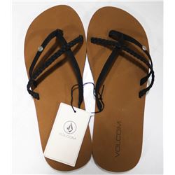 VOLCOM WHITE THRILLS WOMENS THONG SANDALS