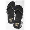 Image 1 : VANS MALTA BLACK/GOLD WOMENS THONG SANDALS