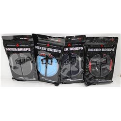 BAG OF 4 RED DRAGON EXTRA LARGE BOXER BRIEFS