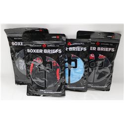 BAG OF 4 RED DRAGON LARGE BOXER BRIEFS