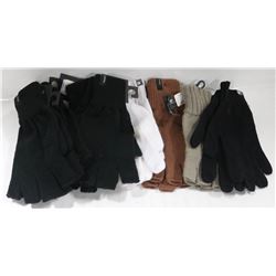 BAG OF ASSORTED WOMENS WINTER GLOVES