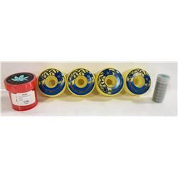 BAG OF 60MM WHEELS, BEARINGS AND HARDWARE