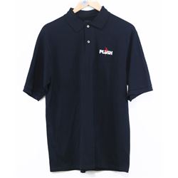 JERZEES MENS BLACK POLO PLUSH SHORT SLEEVE SHIRT