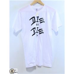AMERICAN APPAREL MENS WHITE DIE OR DIE PLUSH