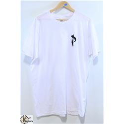 AMERICAN APPAREL MENS WHITE PLUSH T-SHIRT