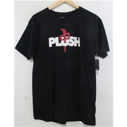 RED DRAGON MENS BLACK PLUSH T-SHIRT