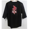 Image 1 : RED DRAGON MENS BLACK 3/4 LENGTH LOGO SHIRT