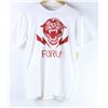 Image 1 : FORUM MENS WHITE TIGER LOGO T-SHIRT SIZE SMALL