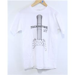 MENS WHITE PACKING TOWN DIY T-SHIRT SIZE SMALL