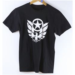 FAMOUS MENS BLACK LOGO T-SHIRT SIZE SMALL