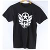 Image 1 : FAMOUS MENS BLACK LOGO T-SHIRT SIZE SMALL