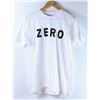 Image 1 : ZERO MENS WHITE LOGO T-SHIRT SIZE MEDIUM