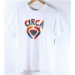 CIRCA MENS WHITE LOGO T-SHIRT SIZE SMALL
