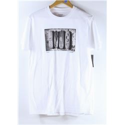 NIXON MENS WHITE GRAPHIC T-SHIRT SIZE MEDIUM