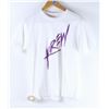 Image 1 : KR3W MENS WHITE PURPLE LOGO T-SHIRT SIZE MEDIUM