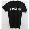 Image 1 : MENS BLACK EDMONTON PLUSH T-SHIRT SIZE SMALL