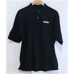 JERZEES PLUSH BLACK MENS POLO SHIRT SIZE L