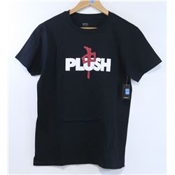 RED DRAGON MENS BLACK PLUSH T-SHIRT SIZE S