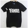 Image 1 : FAMOUS BLACK MENS GUN BULLET LOGO T-SHIRT SIZE