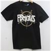 Image 1 : FAMOUS BLACK MENS LOGO T-SHIRT SIZE SMALL
