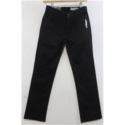 VOLCOM BLACK YOUTH MODERN STRAIGHT CHINO PANTS