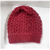 Image 1 : LADIES LOLE BURGUNDY KNIT TOQUE.