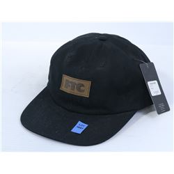 FTC BLACK 6 PANEL SNAP BACK HAT