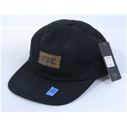FTC BLACK 6 PANEL SNAP BACK HAT