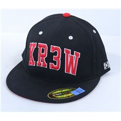 KR3W BLACK AND RED FLEX FIT 7 1/4 - 7 5/8 FITTED