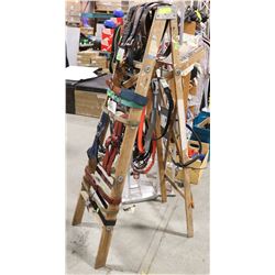 OLD WOODEN LADDER DISPLAY