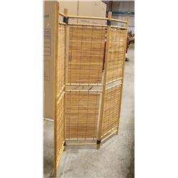 WOODEN 3 PANEL ROOM DIVIDER