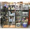 Image 1 : LOT OF 4 GLASS DISPLAY CASES
