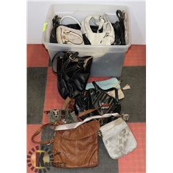 TOTE OF OVER 20 PURSES, INCLUDES M.JACOBS, BABY