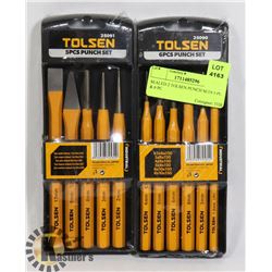 SEALED 2 TOLSEN PUNCH SETS 5 PC & 6 PC