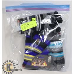 3 PACK OF KIDS HEAT WAVE GLOVES