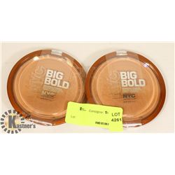 LOT OF 2 NYC BIG BOLD BRONZING POWDER