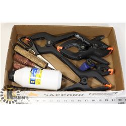 LOT OF TOOLS, MAINLY CLAMPS