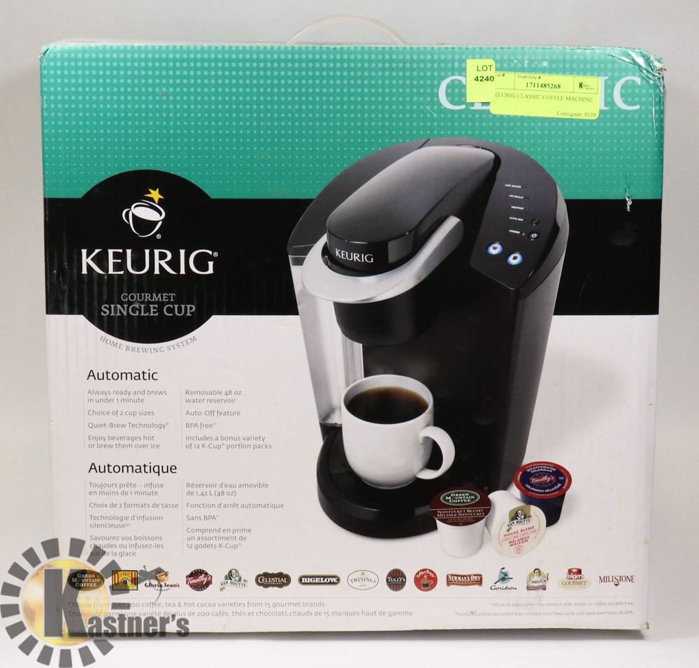 KEURIG CLASSIC COFFEE MACHINE Kastner Auctions