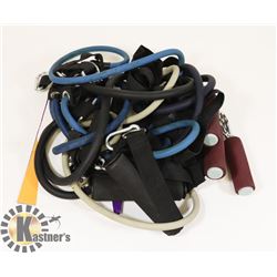 EXERCISE RESISTANCE TUBING 5 LEVELS