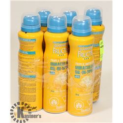 LOT OF 6 GARNIER FRUCTIS MIRACULOUS OIL IN SPRAY