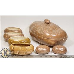 COLLECTABLE STYLIZED "POTATO" SERVING DISHES