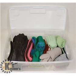 ESTATE CASHMERE, LEATHER GLOVES, SLIPPERS