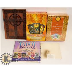 FLAT WITH NEW TAROT CARDS, BOOK, JOURNAL AND MORE