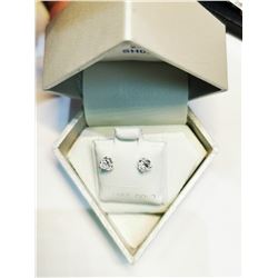 14K GOLD CUBIC ZIRCONIA  EARRINGS